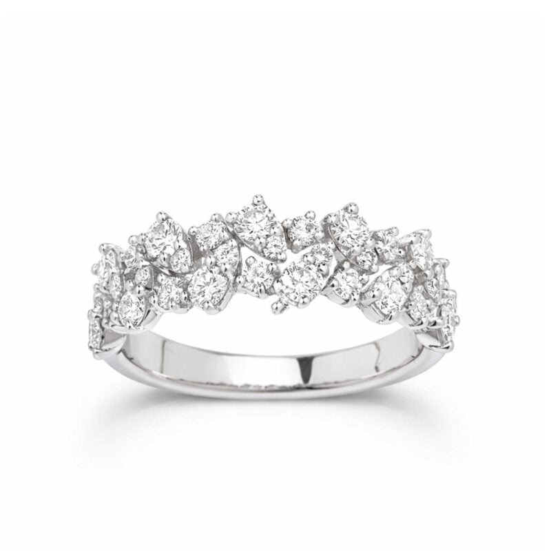 Anello Gaia in oro bianco con brillanti 0,95 ct