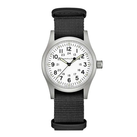 KHAKI FIELD MECHANICAL 38 MM QUADRANTE BIANCO