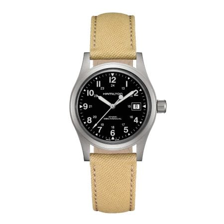 KHAKI FIELD MECHANICAL 38 MM QUADRANTE NERO