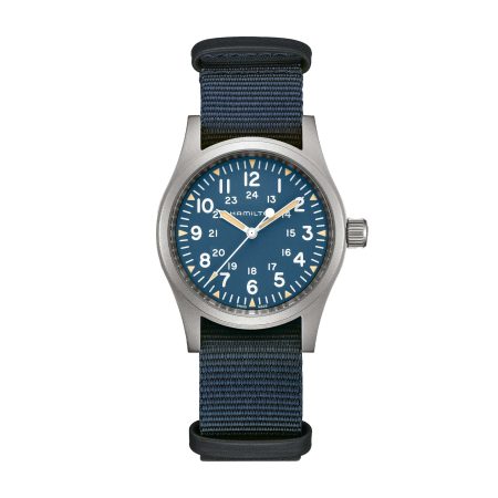 KHAKI FIELD MECHANICAL 38 MM QUADRANTE BLU