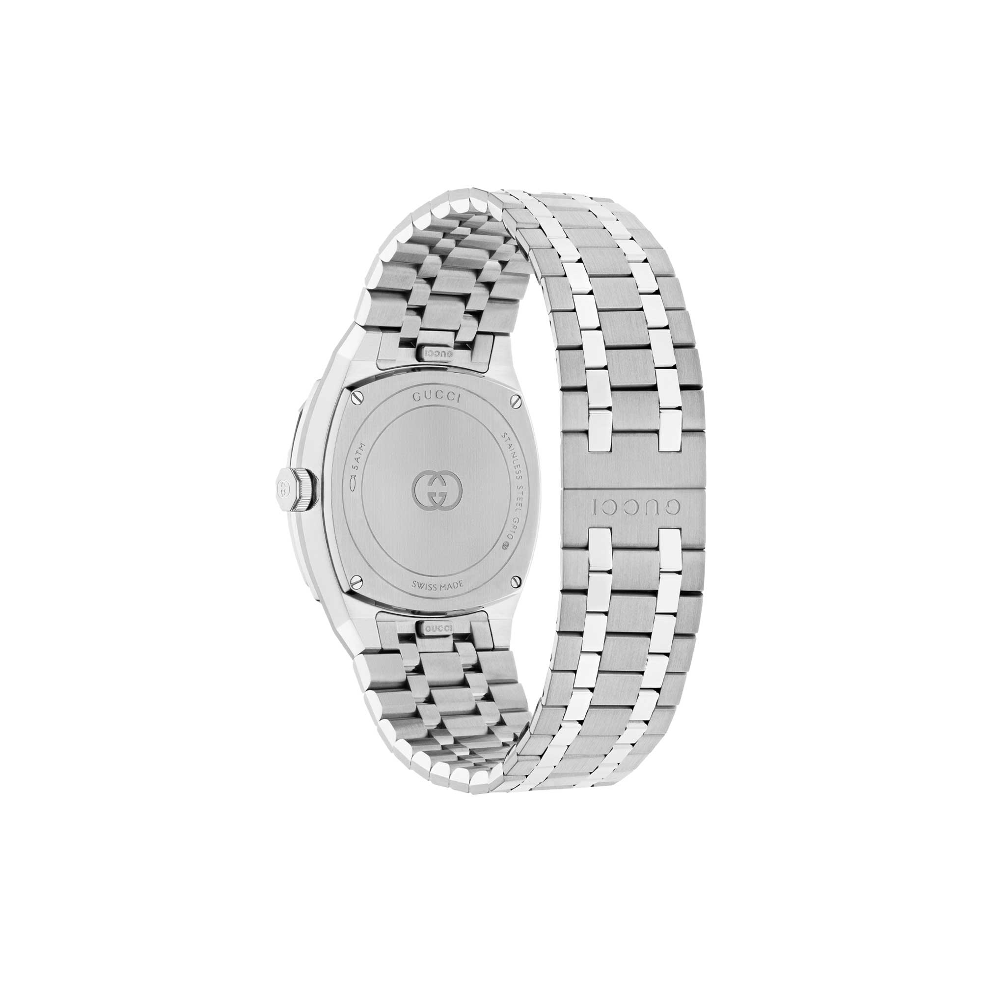 Orologio Gucci 25H 30 MM QUADRANTE ROSA E CASSA IN ACCIAIO - immagine 2