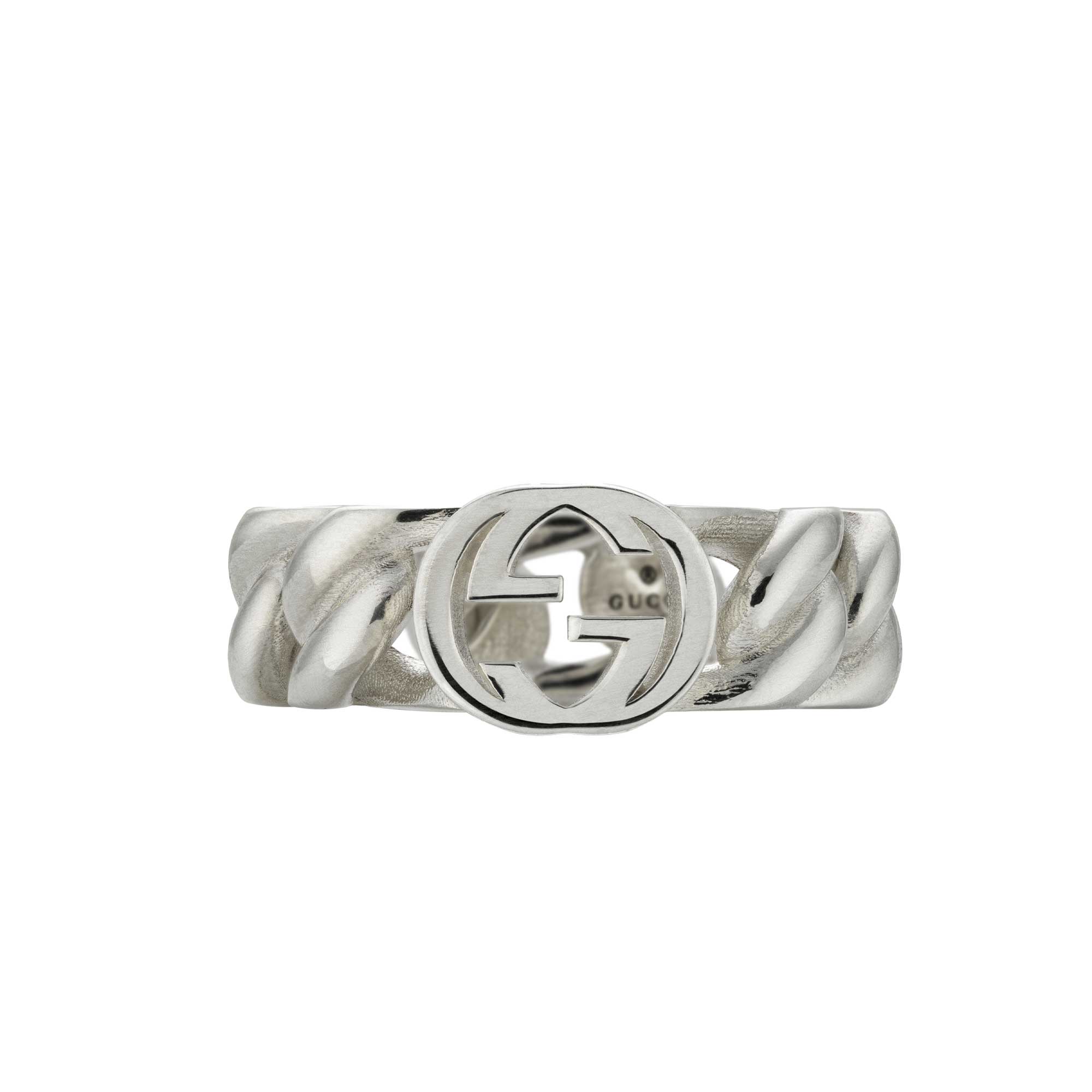 Anello Gucci Interlocking 7 MM Argento - immagine 3