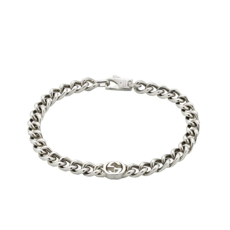 Bracciale Catena Gucci in argento interlocking