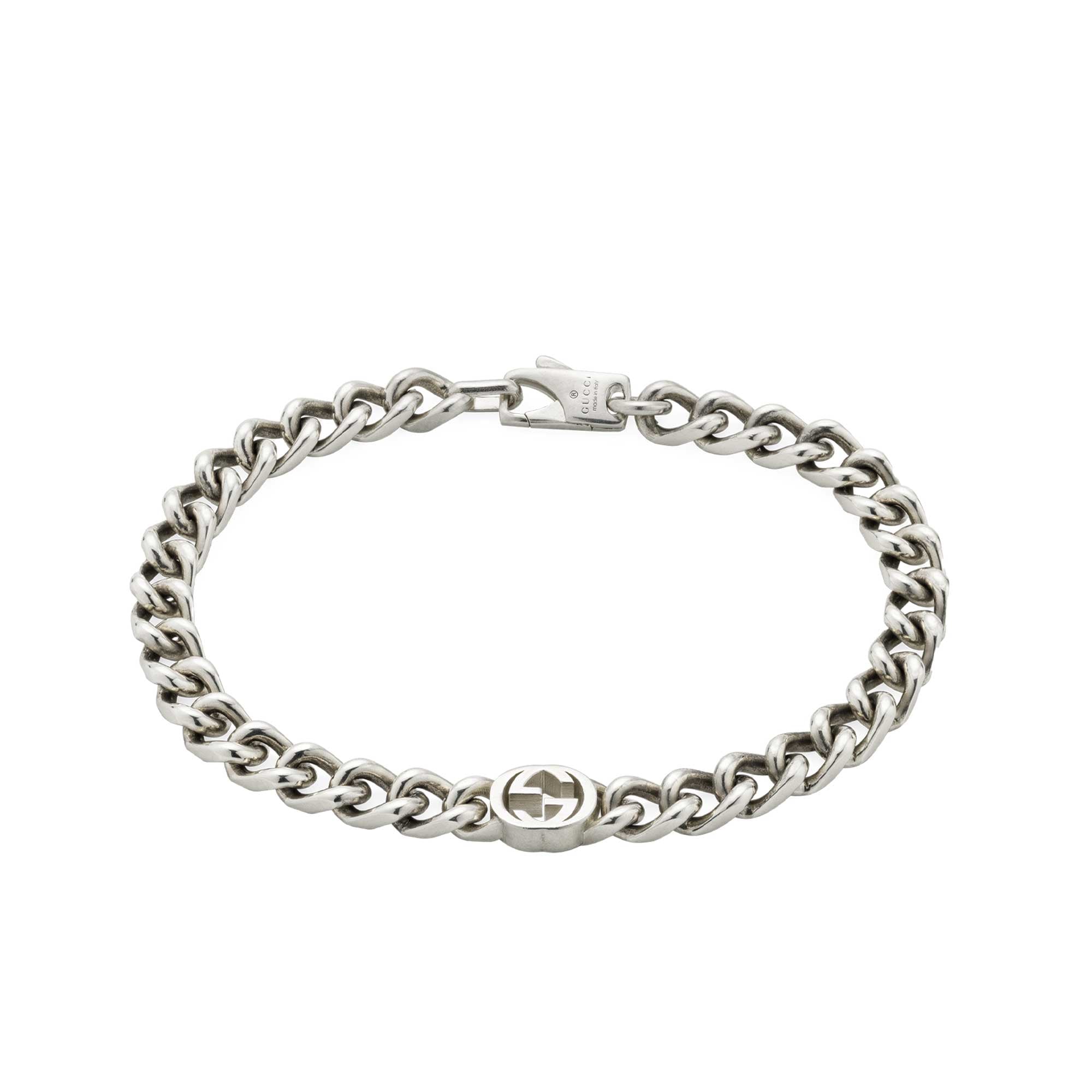 Bracciale Catena Gucci in argento interlocking