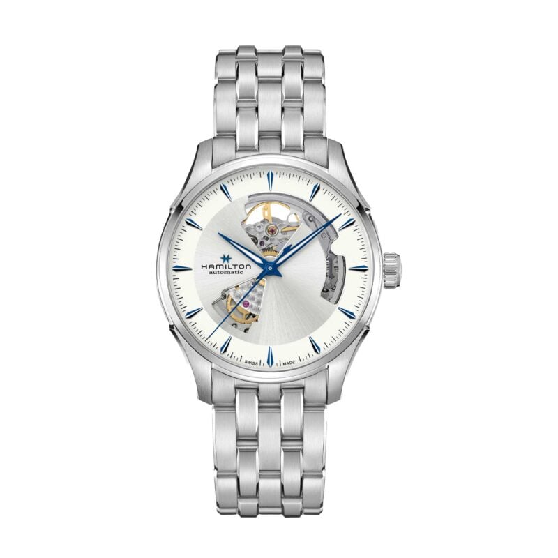 JAZZMASTER OPEN HEART AUTO 40 MM QUADRANTE ARGENTO