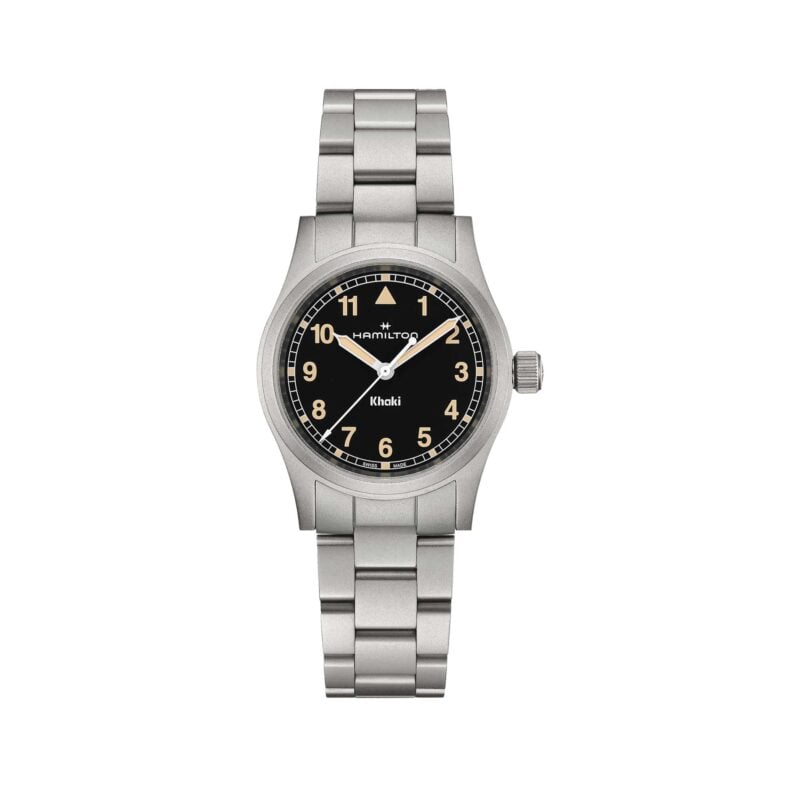 KHAKI FIELD QUARTZ 33 MM QUADRANTE NERO