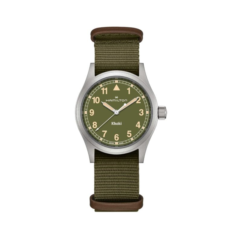 KHAKI FIELD QUARTZ 38 MM QUADRANTE VERDE 