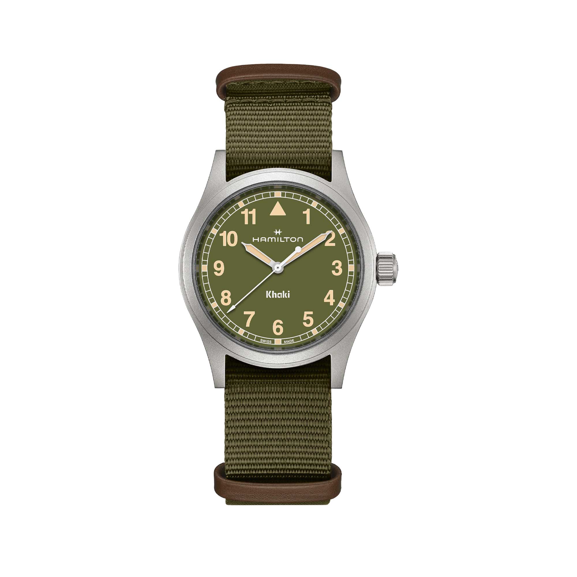 KHAKI FIELD QUARTZ 38 MM QUADRANTE VERDE