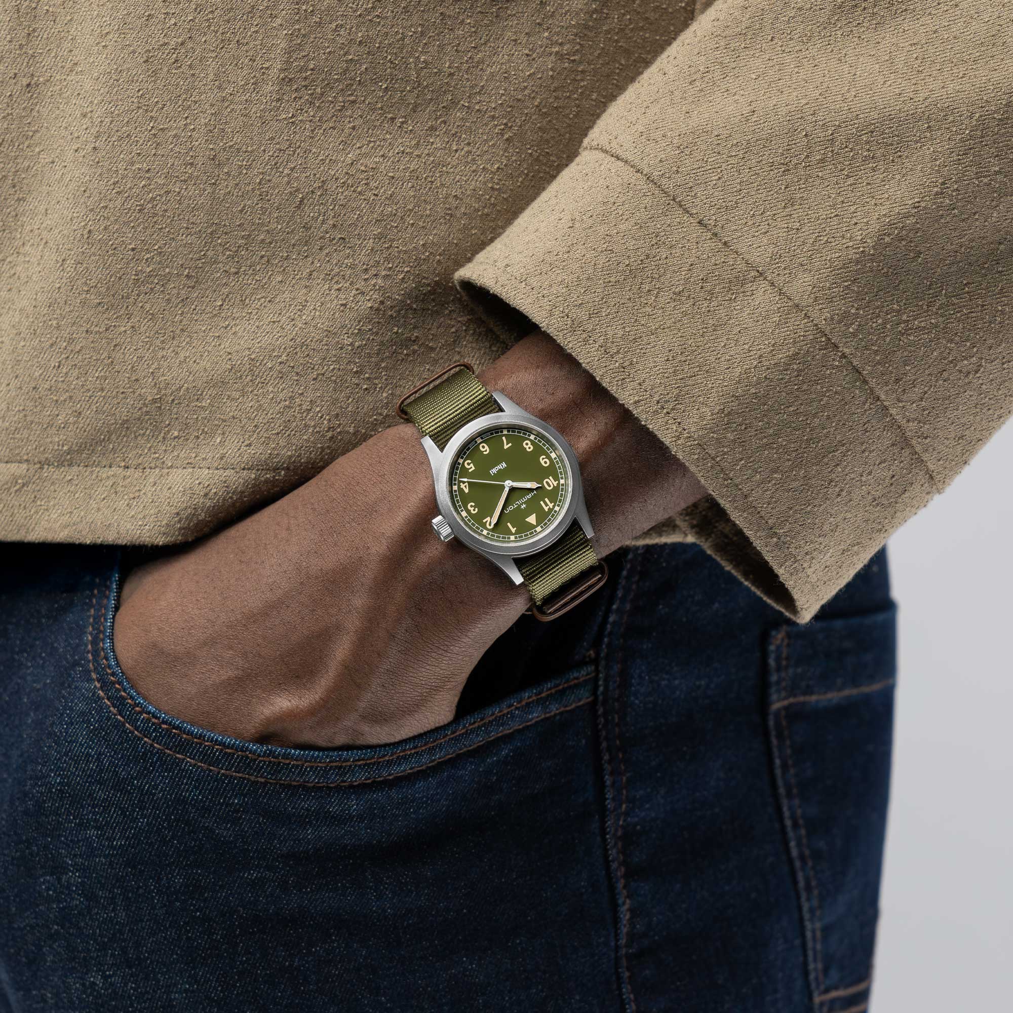 KHAKI FIELD QUARTZ 38 MM GREEN DIAL - Image 3