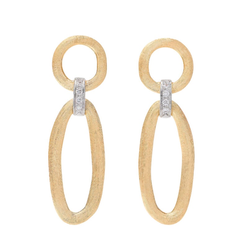 JAIPUR LINK ORECCHINI ORO GIALLO E DIAMANTI MARCO BICEGO