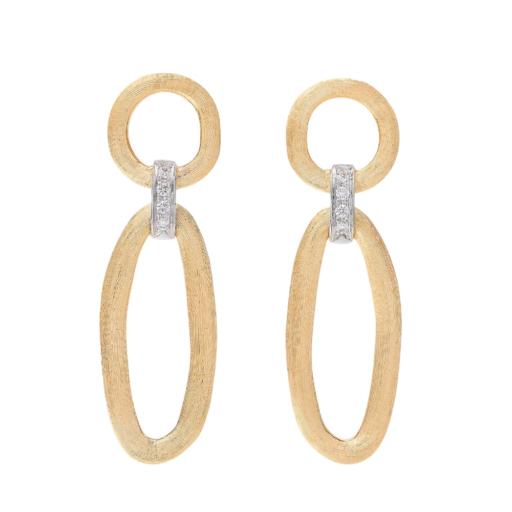 JAIPUR LINK ORECCHINI ORO GIALLO E DIAMANTI MARCO BICEGO