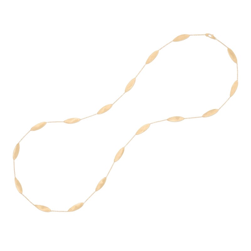 Sautoir Lunaria foglie d’oro ritorte