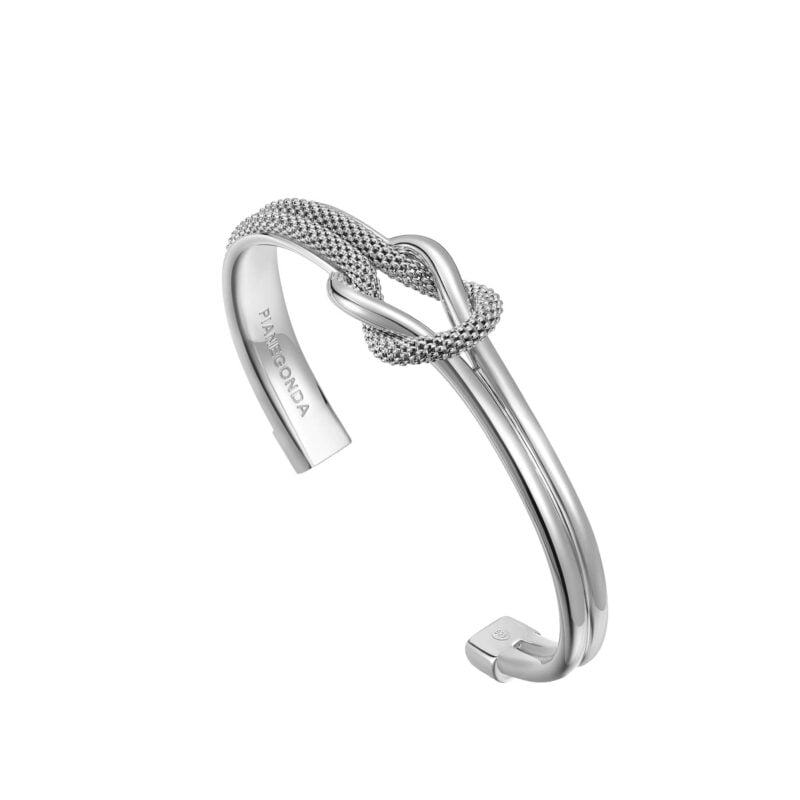 Bracciale Foedus rigido aperto argento