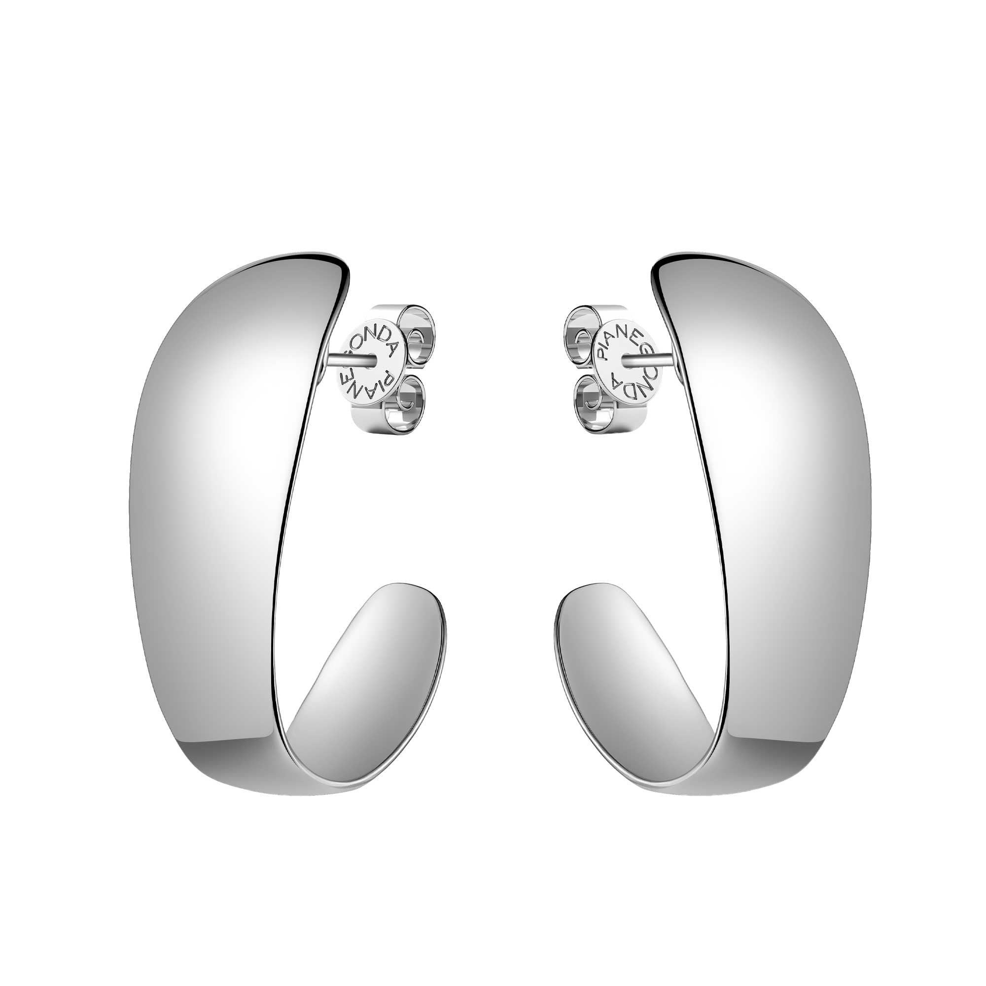 Orecchini Clipea Semicerchio Argento