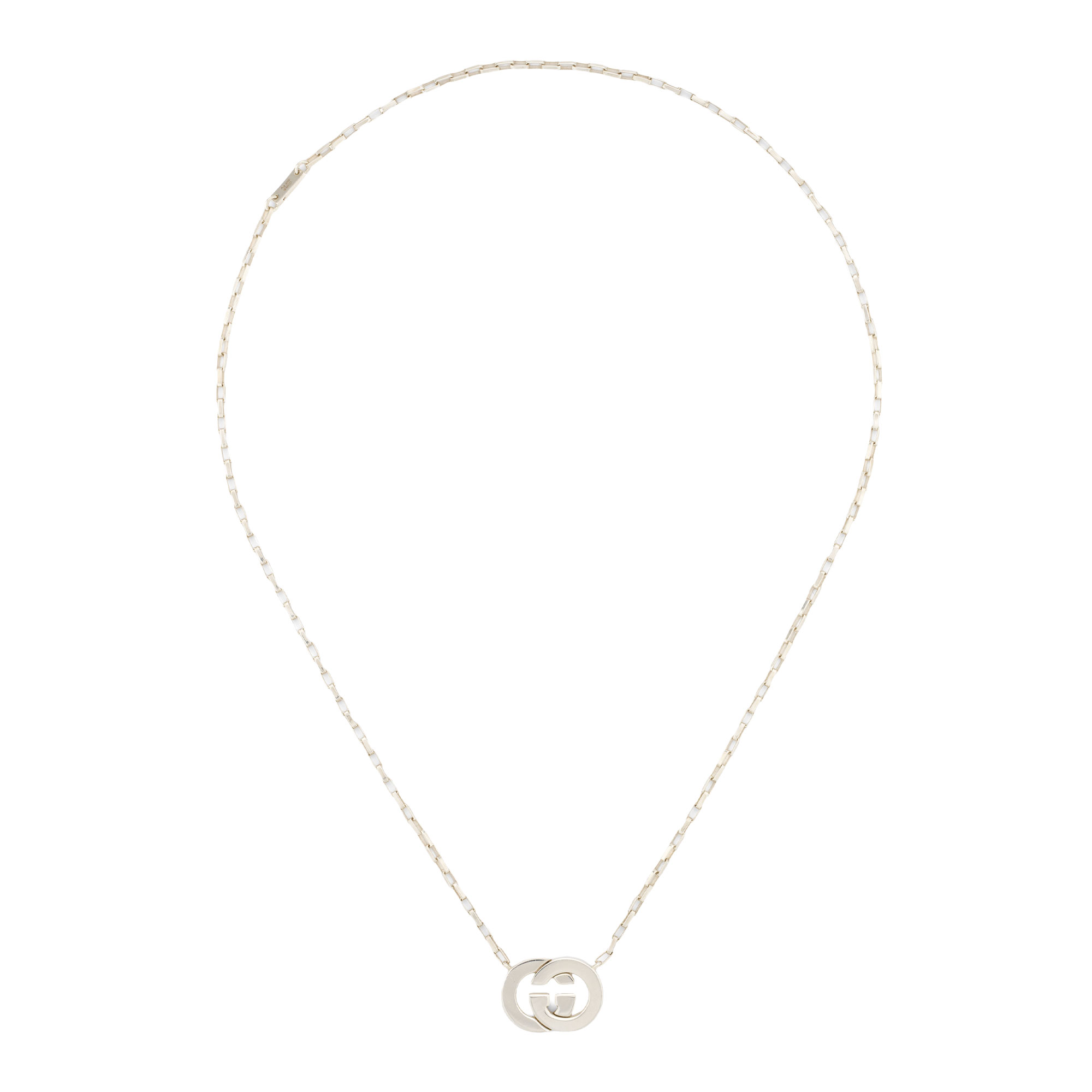 Collana Gucci Interlocking con pendente GG CU OUT smaltato - immagine 4