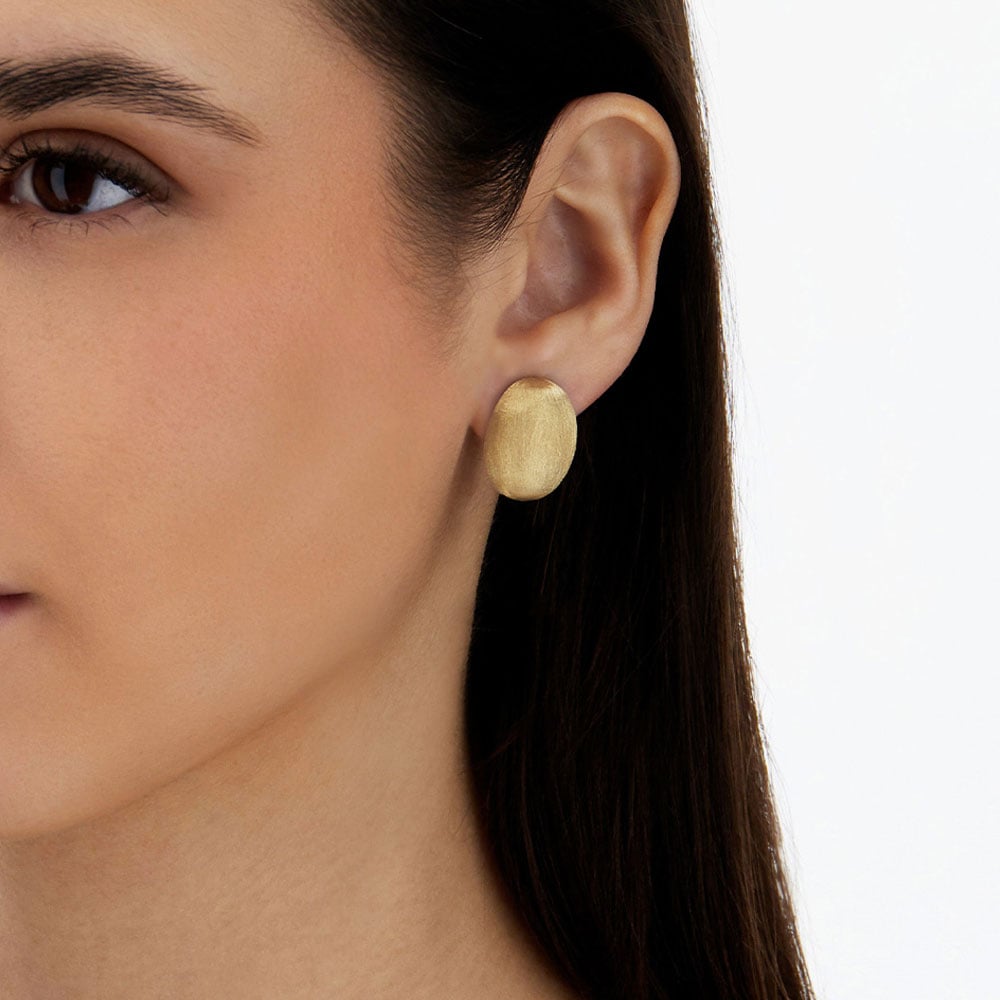 Orecchini Muse Medi in oro giallo a lobo - immagine 3