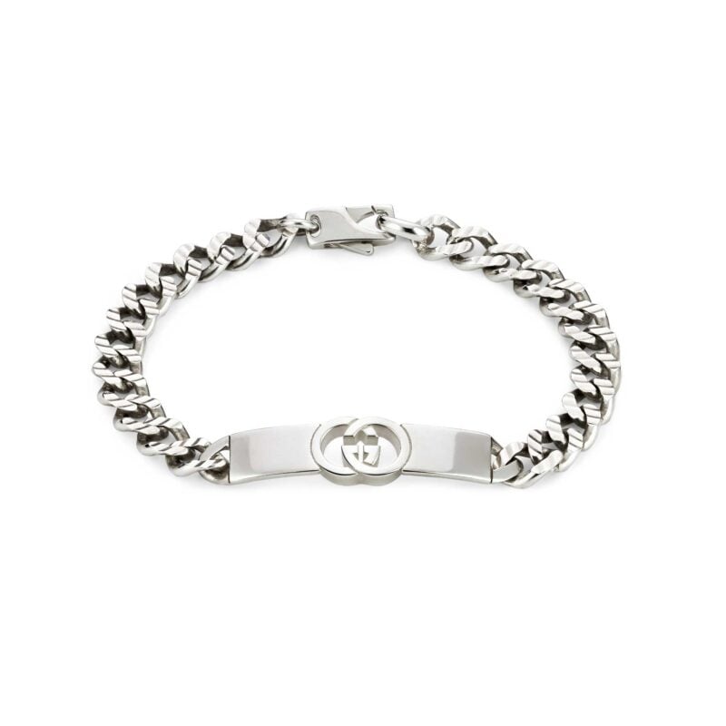 Bracciale a catena Gucci Interlocking Argento
