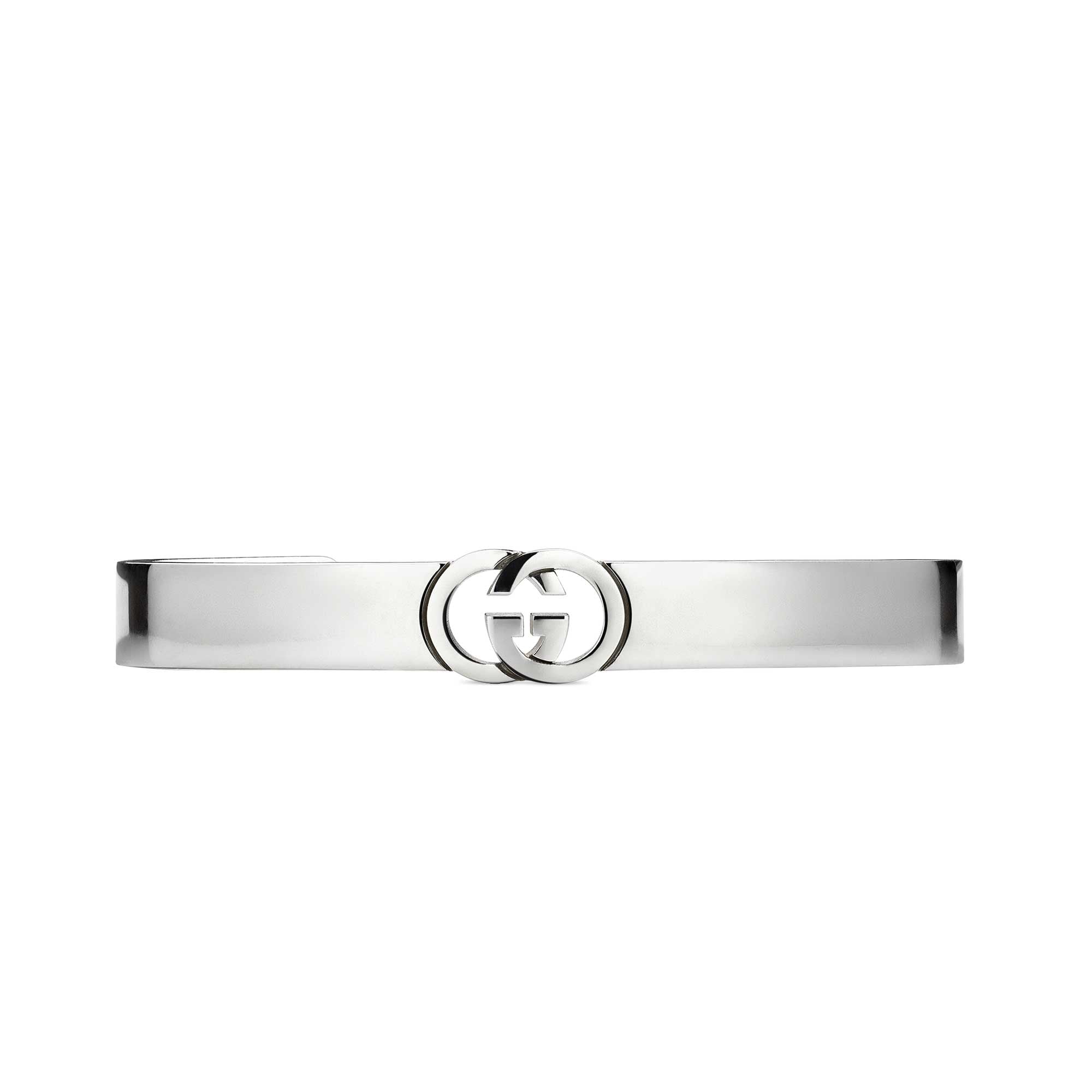 Gucci Interlocking bangle silver bracelet - Image 2