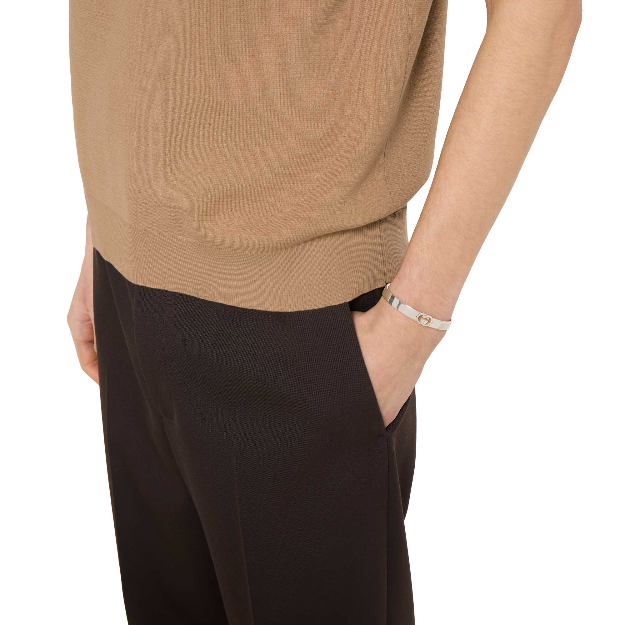 Gucci Interlocking bangle silver bracelet - Image 3