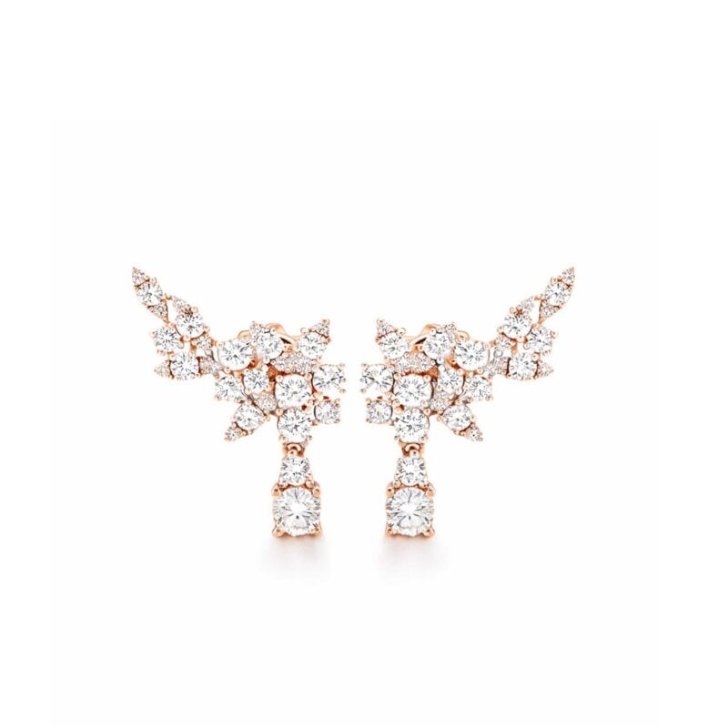 Orecchini Gaia in oro bianco con brillanti 1,39 ct