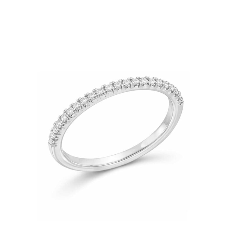 ANELLO ORO BIANCO VERETTA ETERNELLE BRILLANTI