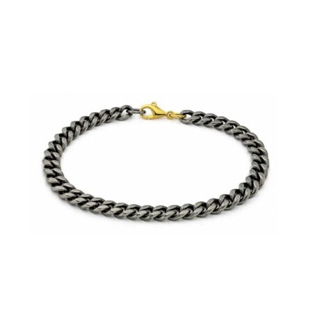 Bracciale Grumette Titanio e Oro Giallo