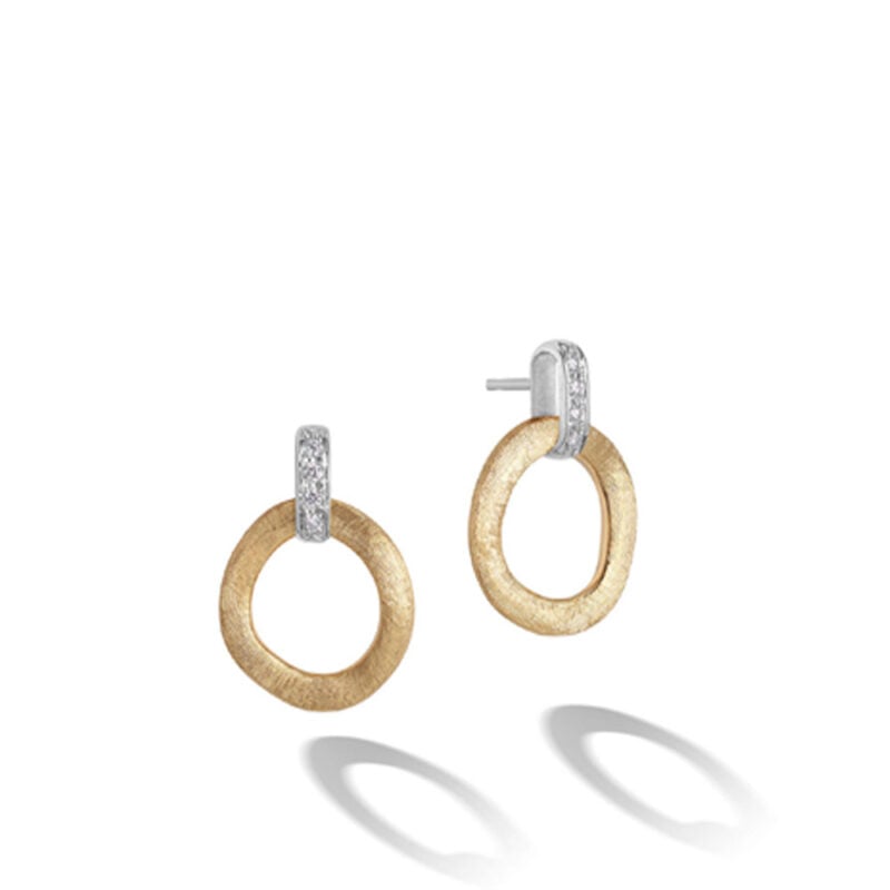 Orecchini Jaipur a lobo con diamanti Marco Bicego oro giallo