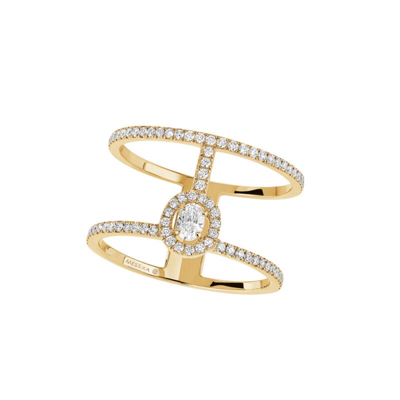 GLAM’AZONE ORO GIALLO A 2 GIRI CON PAVÉ