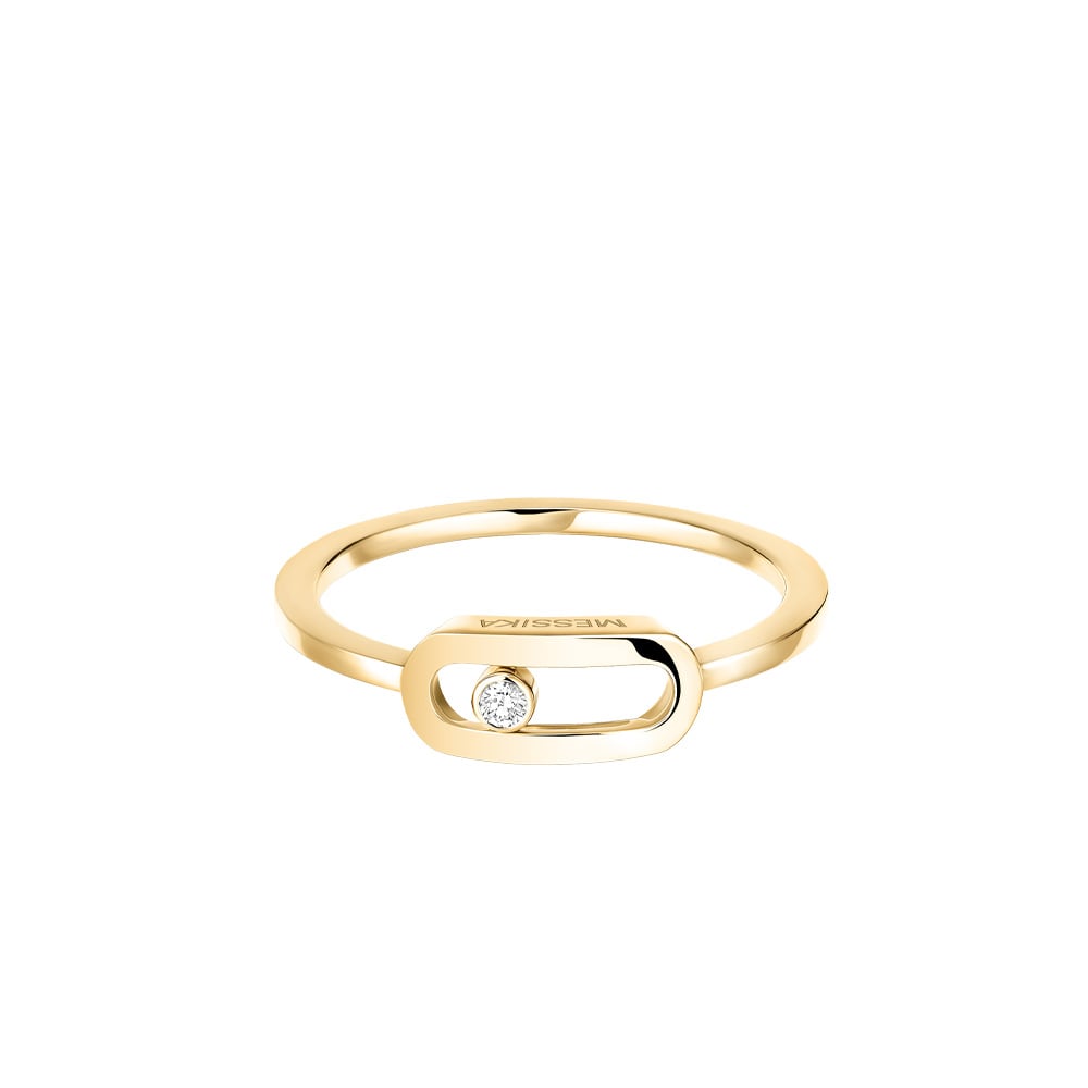 MOVE UNO ANELLO ORO GIALLO DIAMANTE IN MOVIMENTO - immagine 2