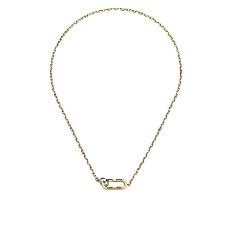 Collana Gucci Link a catena Oro Giallo e un anello oro bianco