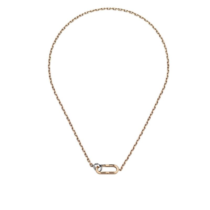 Collana Gucci Link a catena Oro Rosa e un anello oro bianco