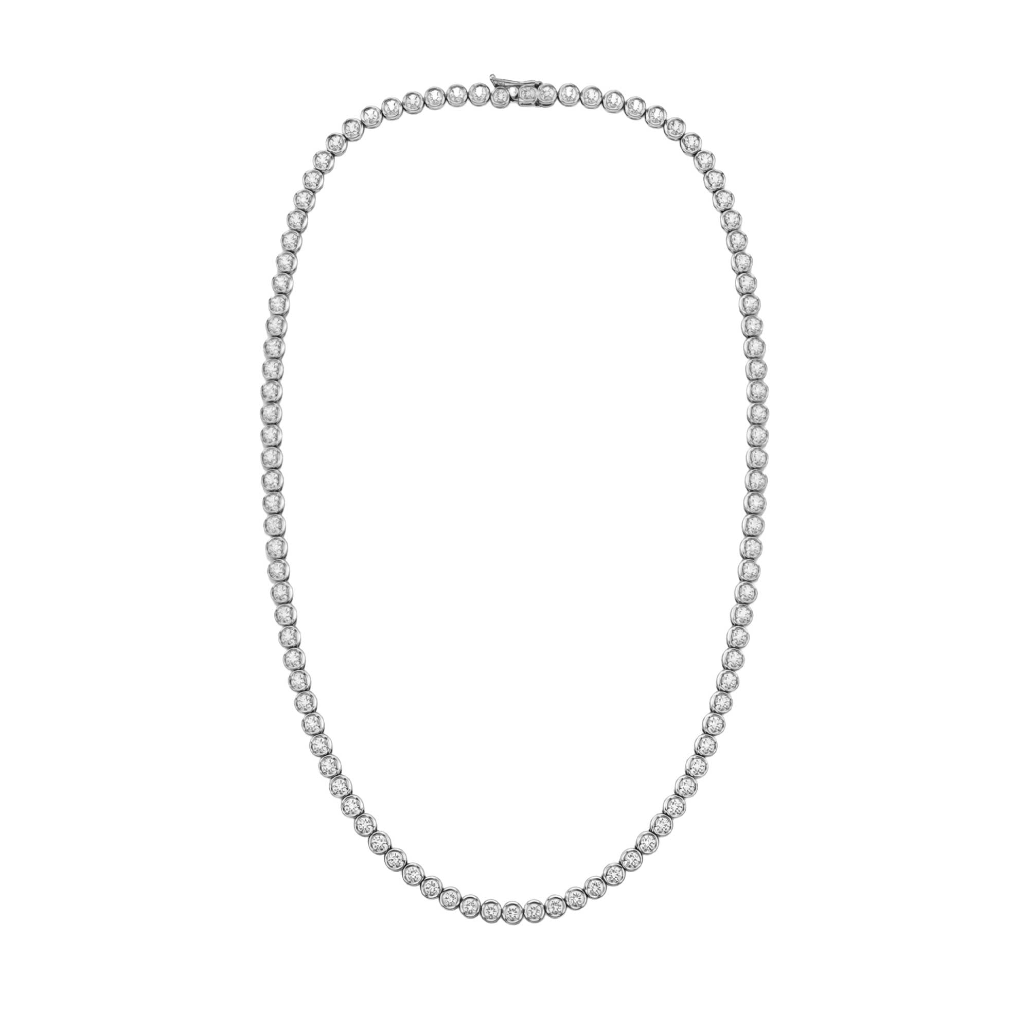 Girocollo Damiani oro bianco e diamanti Vintage