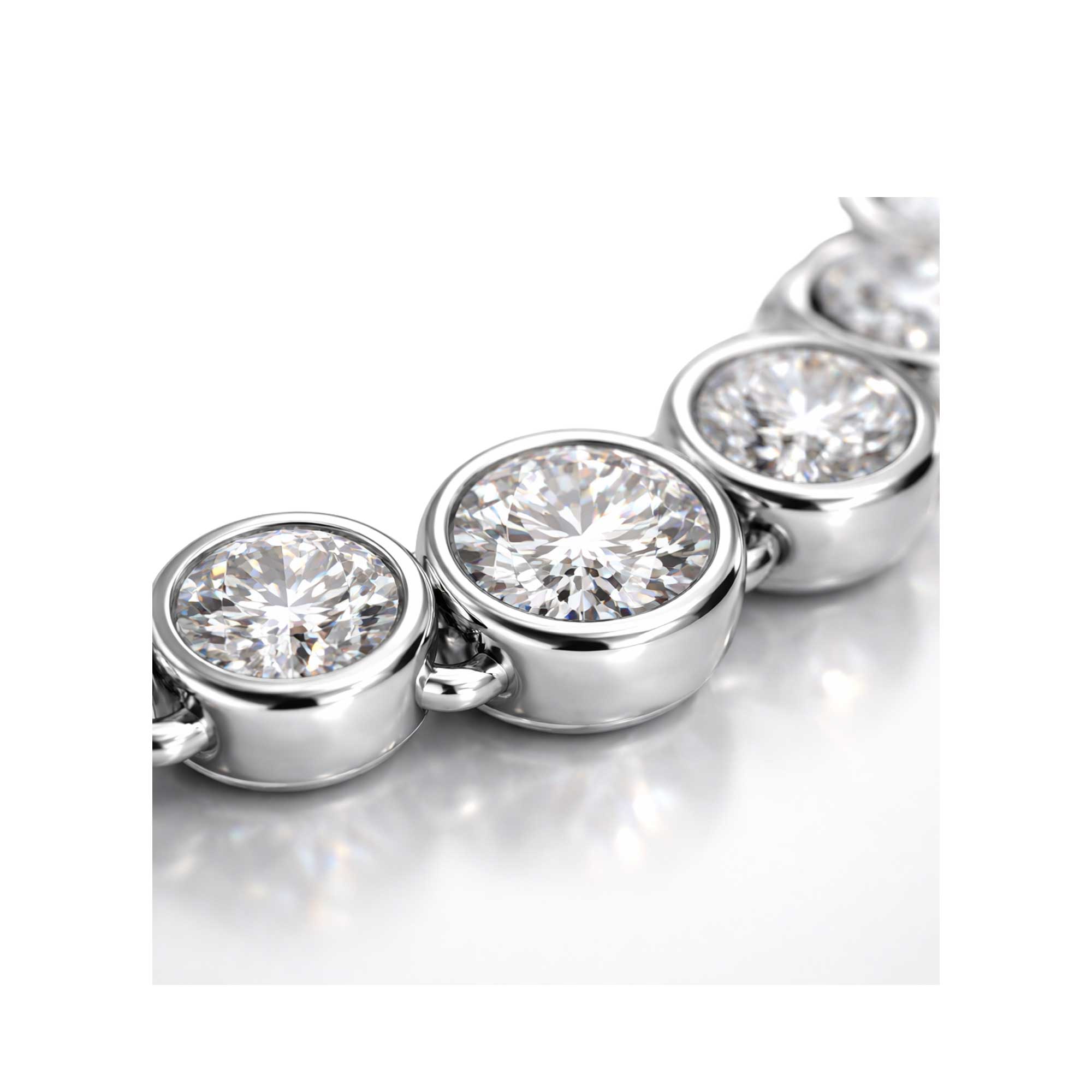 Girocollo Damiani oro bianco e diamanti - immagine 4