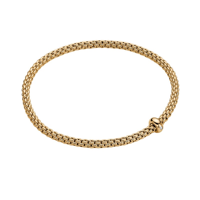 Bracciale Flex’it oro giallo con brillante