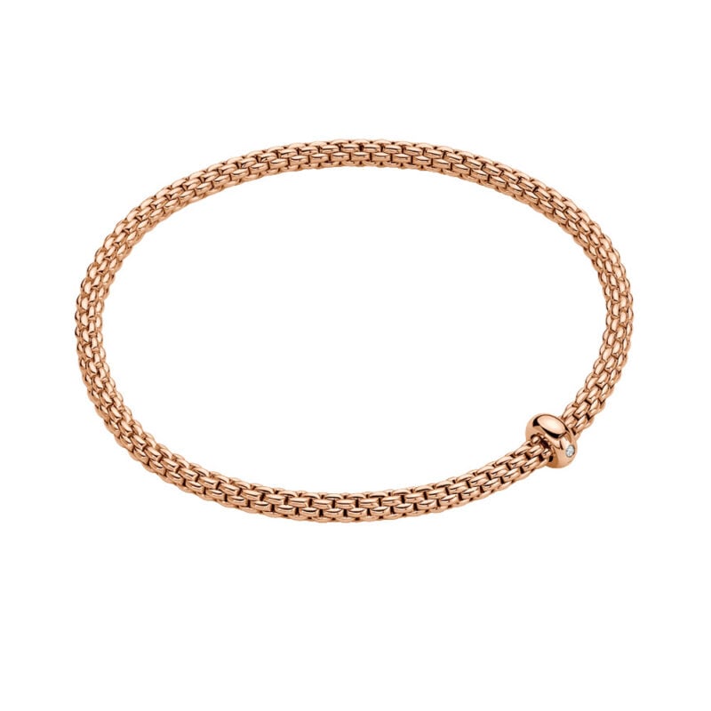 BRACCIALE FLEX’IT ORO ROSA CON BRILLANTE