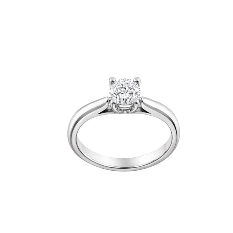 ANELLO PARIGI ORO BIANCO DIAMANTE TAGLIO BRILLANTE 0,40 CT