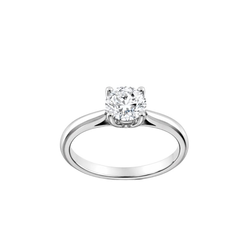 ANELLO PARIGI ORO BIANCO DIAMANTE TAGLIO BRILLANTE 0,90 CT