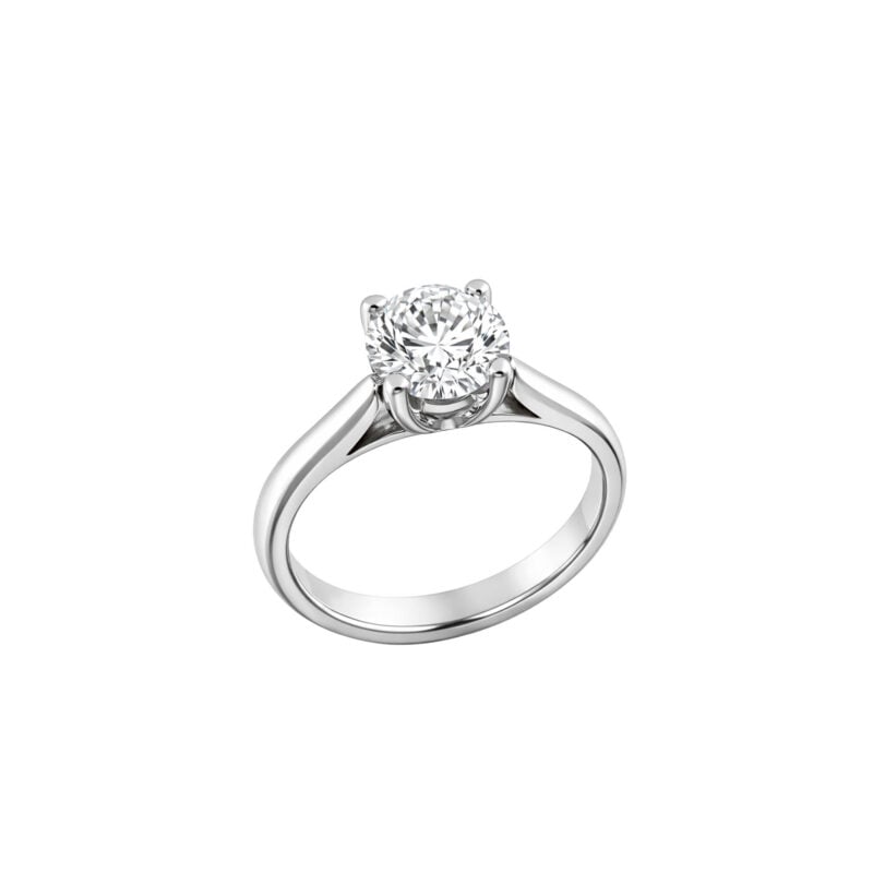 ANELLO PARIGI ORO BIANCO DIAMANTE TAGLIO BRILLANTE 1,00 CT