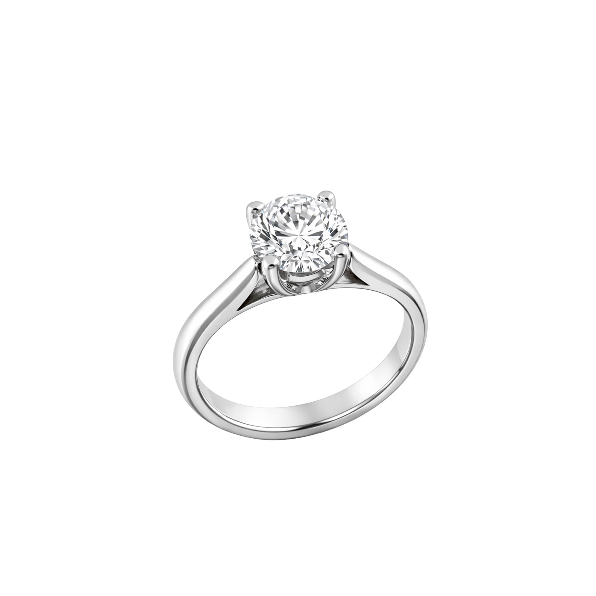 ANELLO PARIGI ORO BIANCO DIAMANTE TAGLIO BRILLANTE 1,00 CT