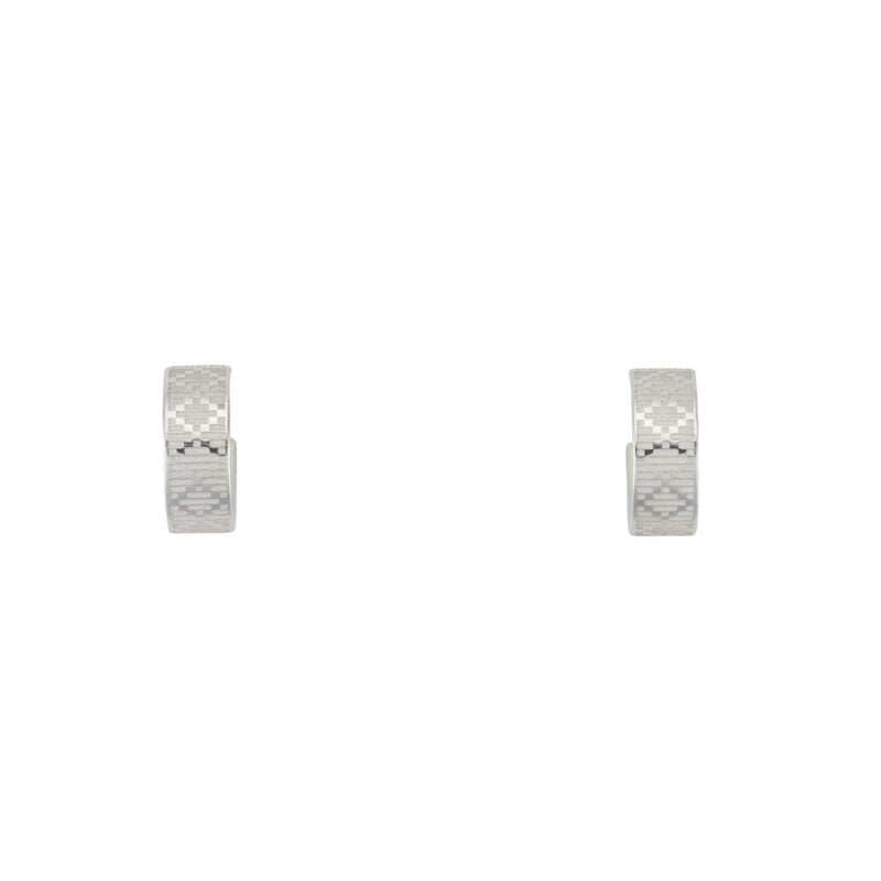 Orecchini mini in argento con motivo Gucci Diamante.