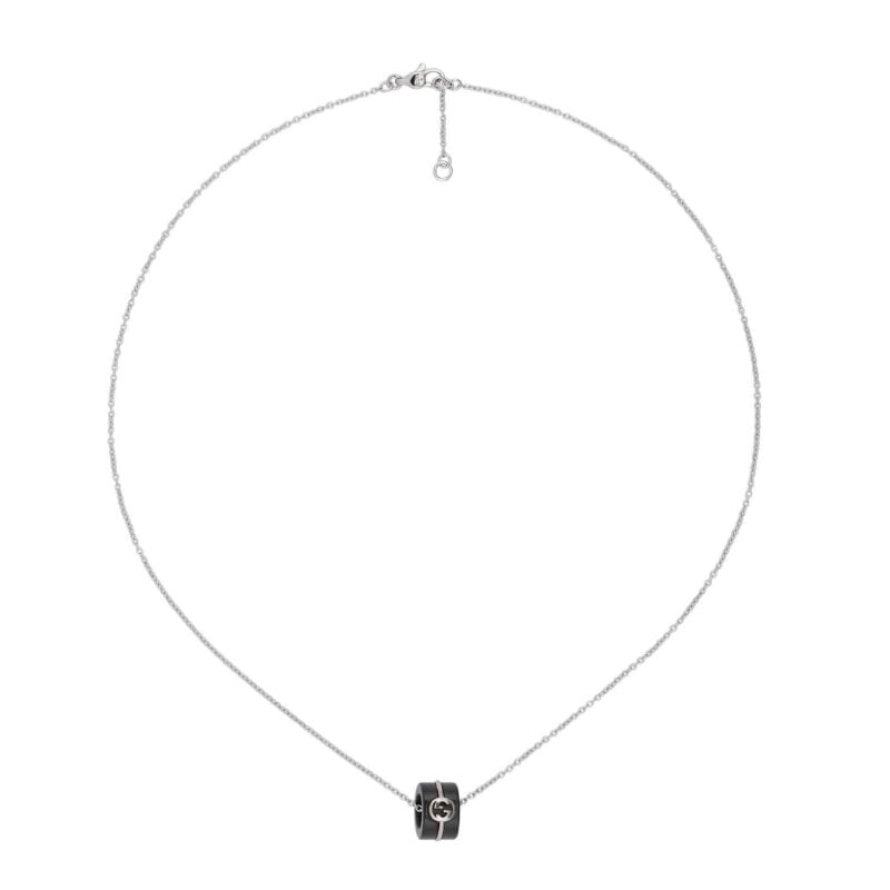 Collana con pendente Gucci Interlocking 18 carati