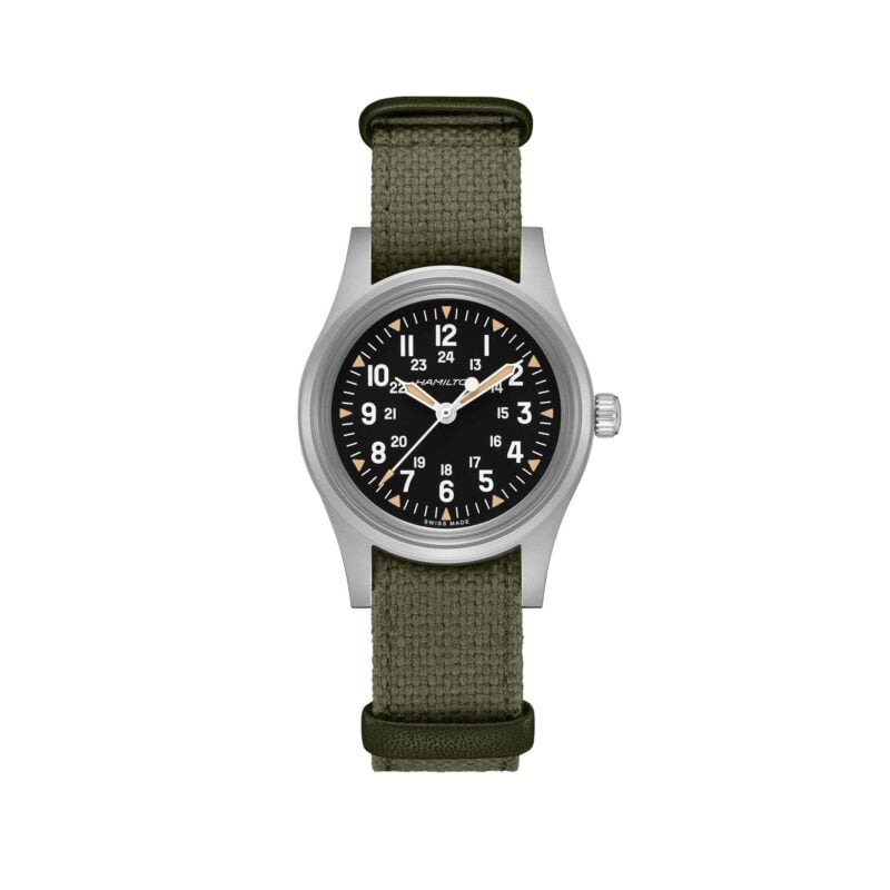 KHAKI FIELD MECHANICAL QUADRANTE NERO 36 MM