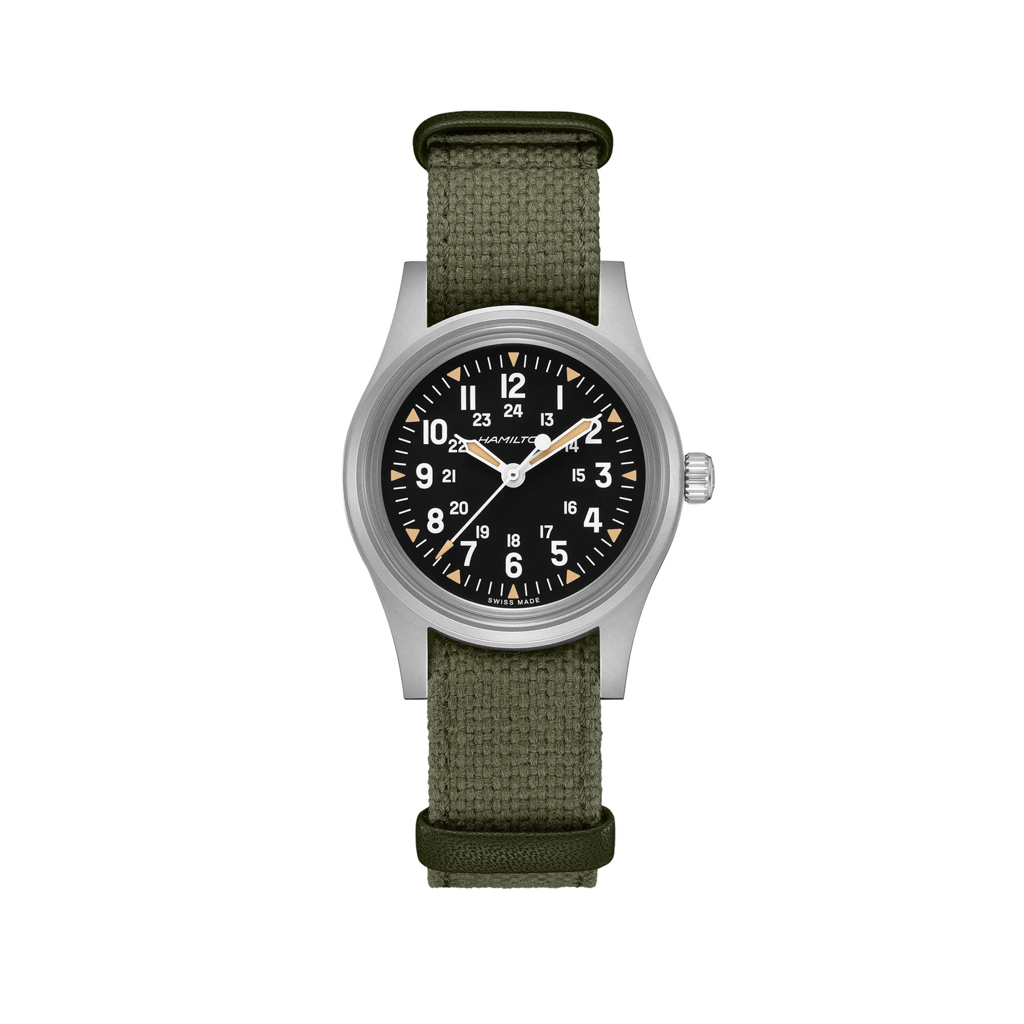 KHAKI FIELD MECHANICAL QUADRANTE NERO 36 MM