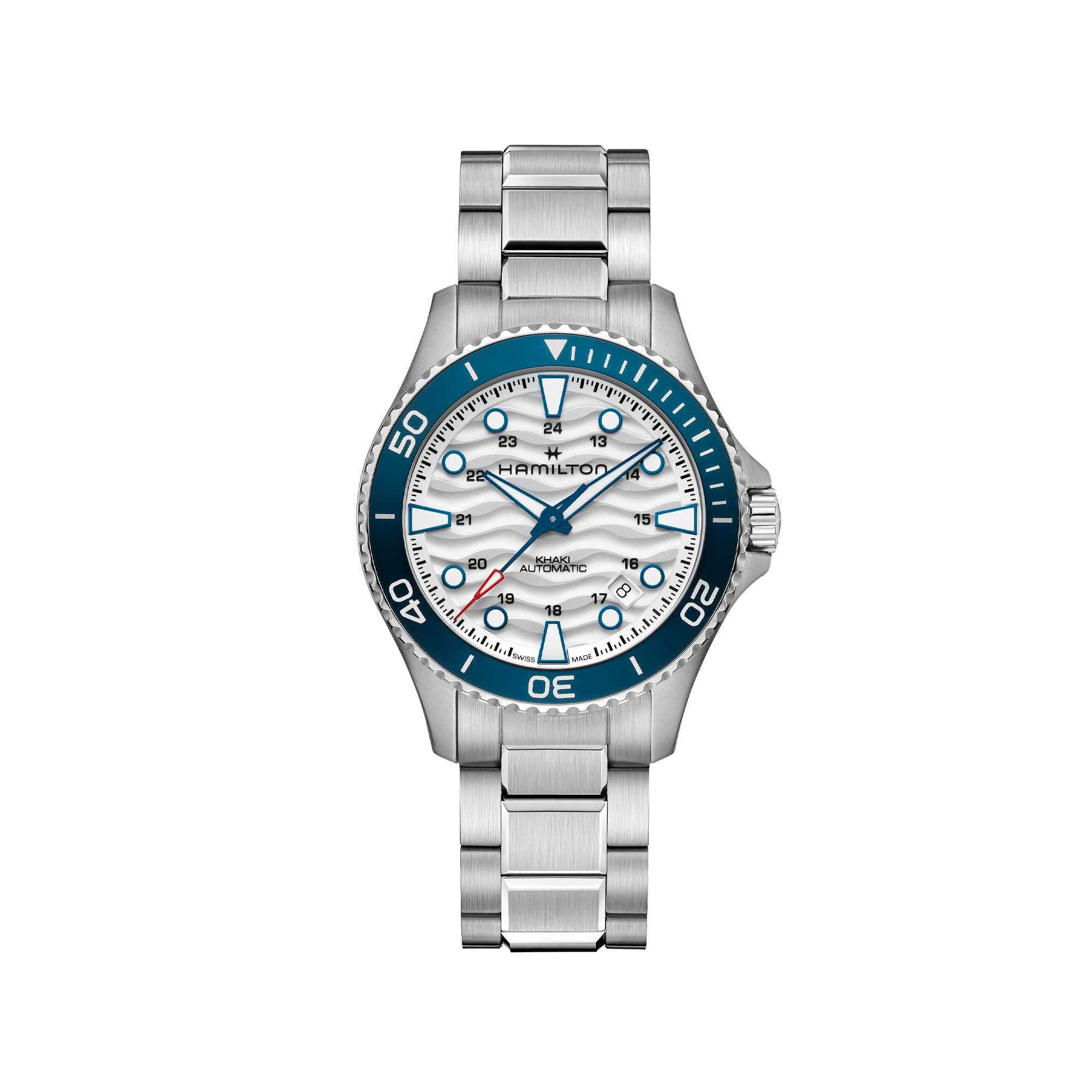 Khaki Navy Scuba Auto 40 mm Quadrante Bianco