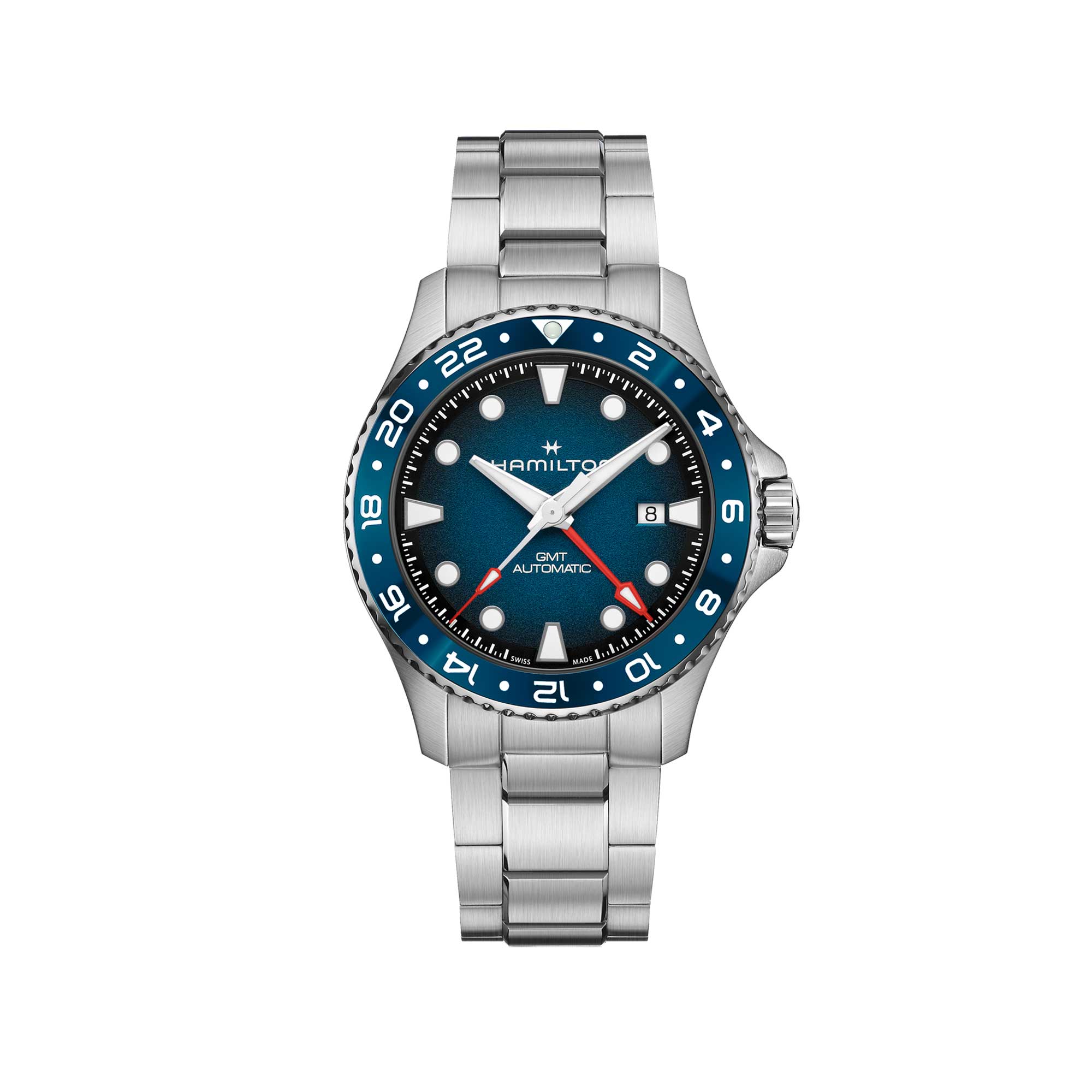 KHAKI NAVY SCUBA AUTO GMT QUADRANTE BLU 43 MM - immagine 4