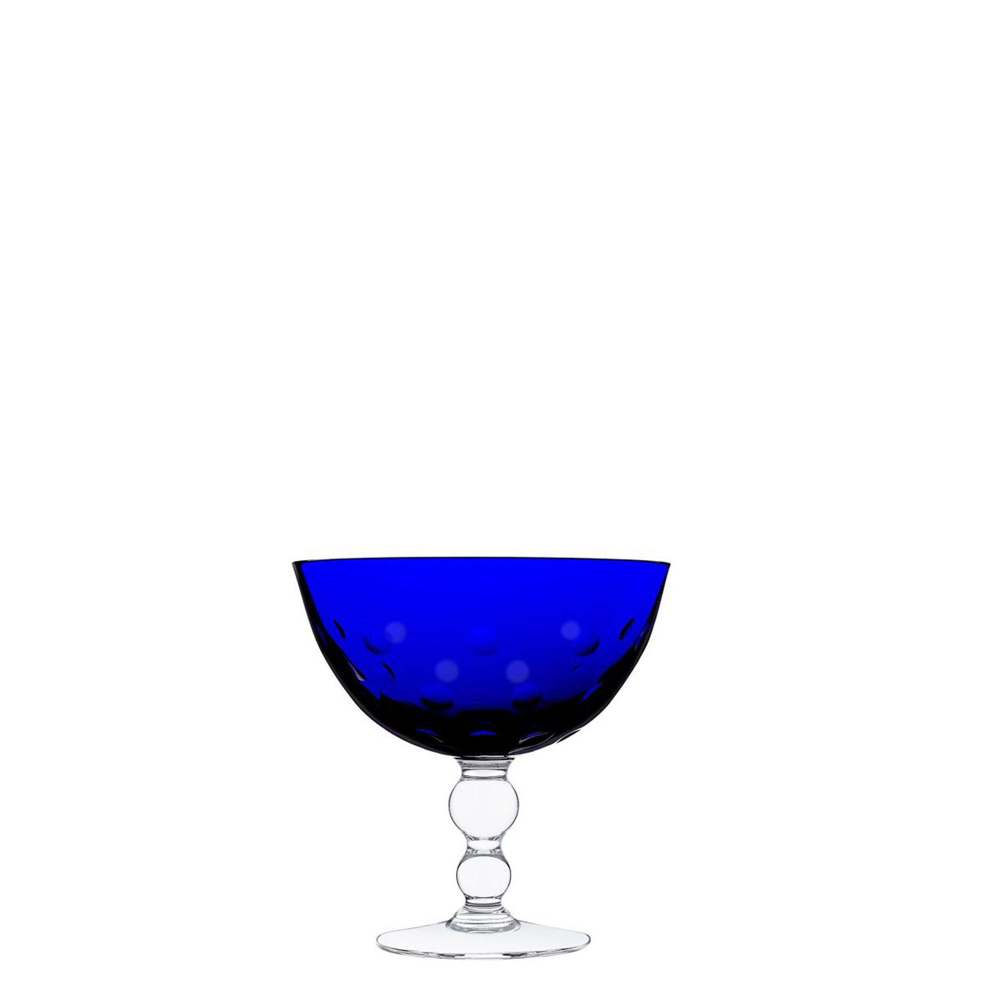 COPPETTA SU PIEDE BLU SCURO