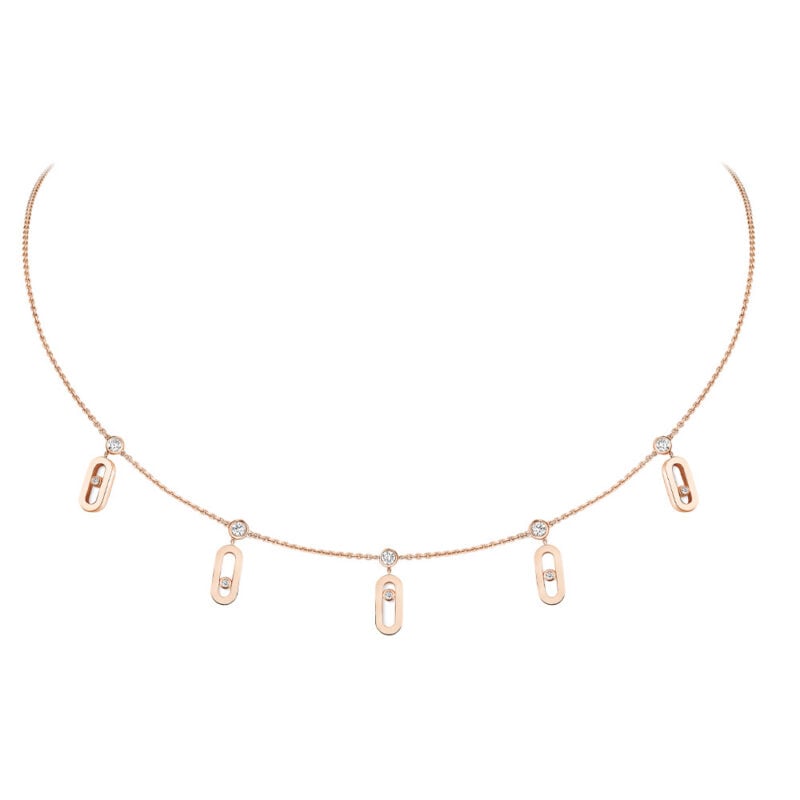 MOVE UNO COLLANA CHOKER DIAMANTI ORO ROSA