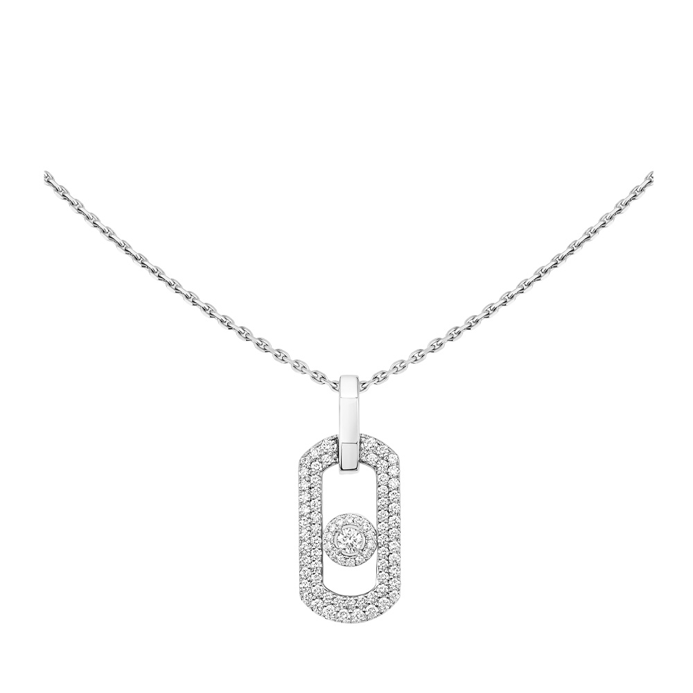 SO MOVE PAVÉ WHITE GOLD NECKLACE - Image 2