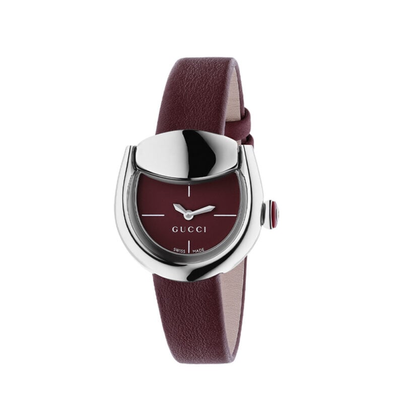 Gucci Horsebit watch 27x23mm Burgundy