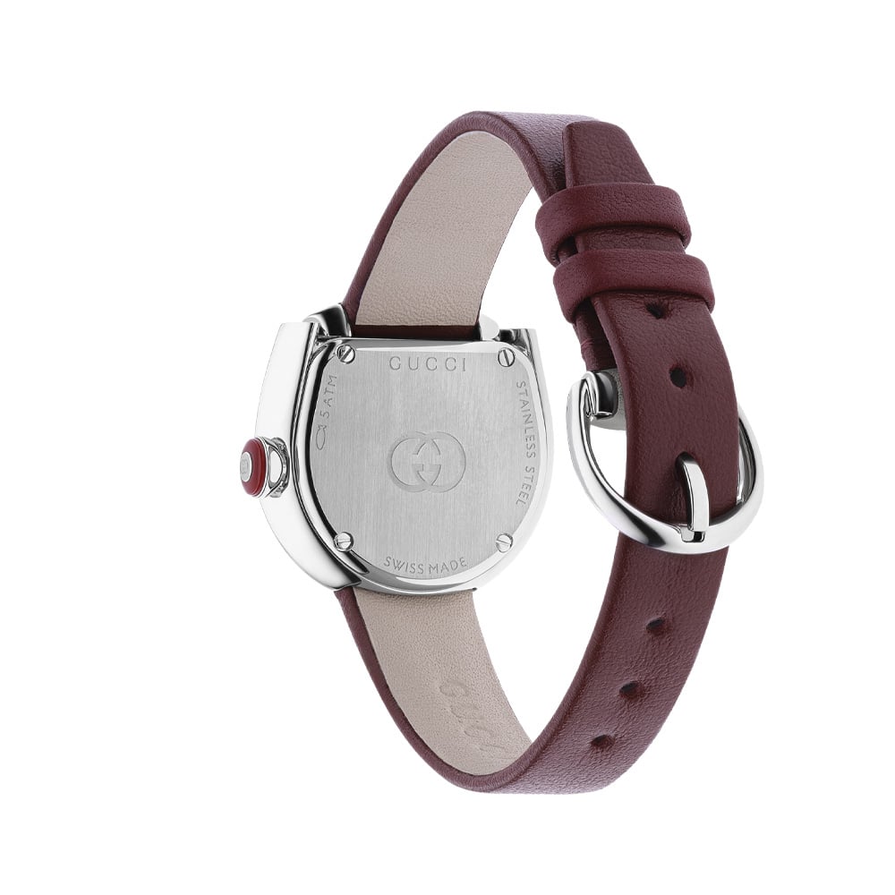 Gucci Horsebit watch 27x23mm Burgundy - immagine 3